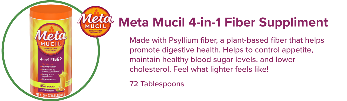 Meta Mucil 4-In-1 Fiber Suppliment.