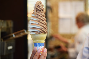Market Basket soft serve ice cream cone