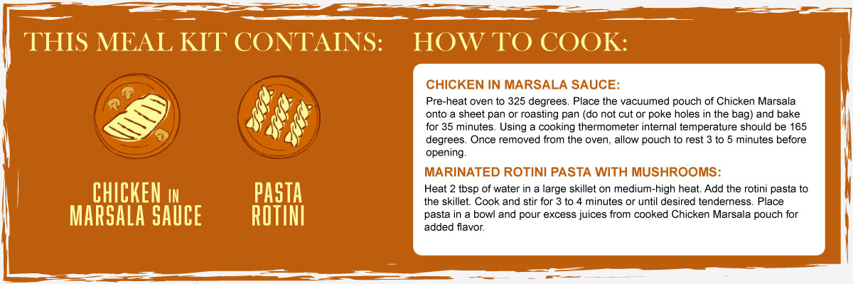 Chicken Marsala Contents and Instructions