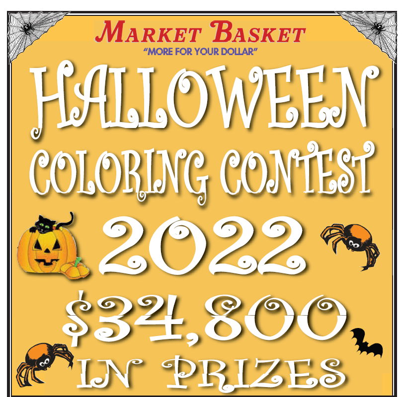 Halloween Coloring Contest 2022 Market Basket