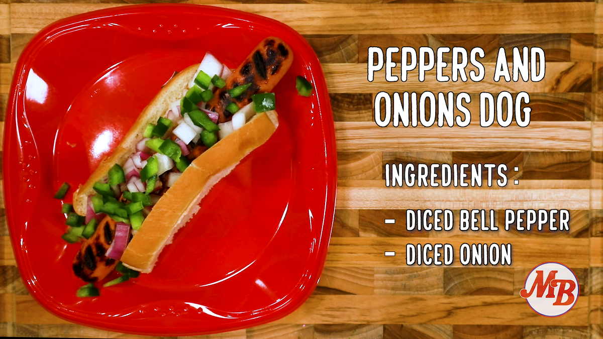Peppers and Onions Dog