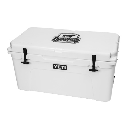 Co-branded Certified Angus Beef ® and Yeti Tundra 65® Hard Cooler