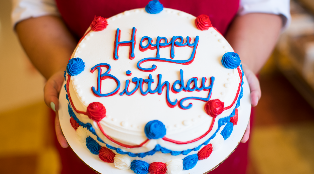 Red White Blue Birthday Cake