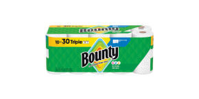 bounty triple roll paper towels 10 pack