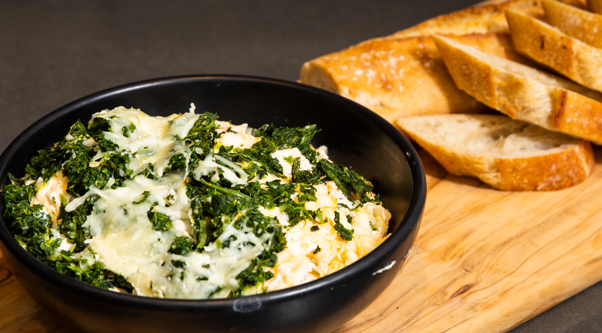 Cheesy Bacon Spinach Dip