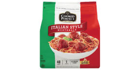 cooked perfect italian meatballs