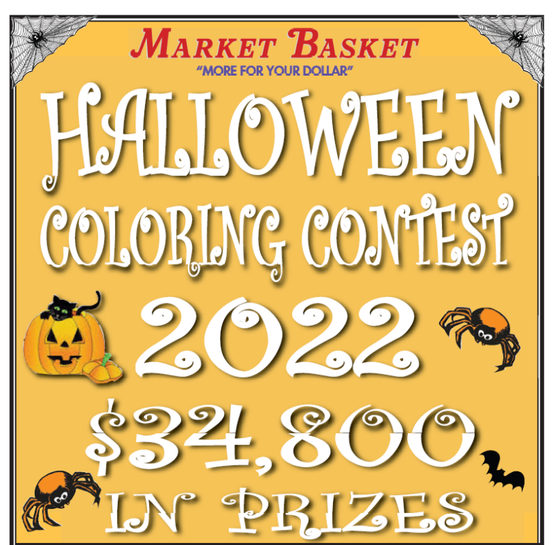 Halloween Coloring Contest 2022 - Market Basket