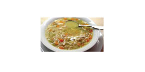 chicken vegetable with rice soup