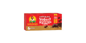 sun-maid chocolate yogurt covered raisins 6 pack