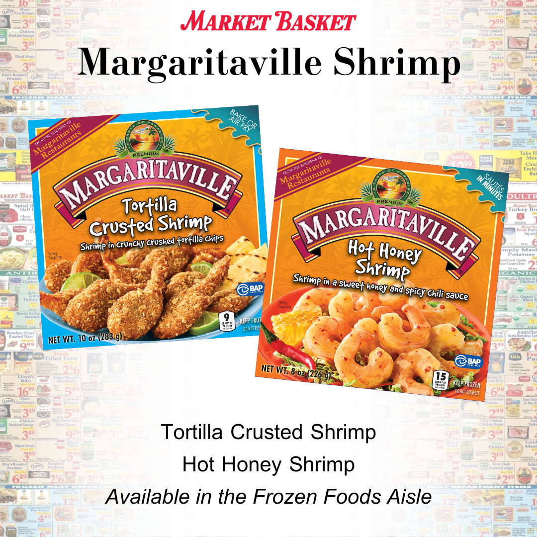 Margaritaville Shrimp in tortilla and Hot Honey