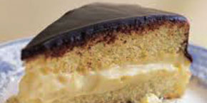 Boston Cream Pie Slice