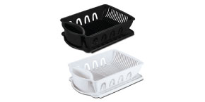 Sterilite Black and White Dish Rack
