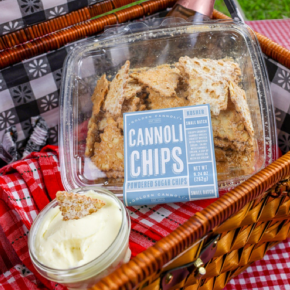 Golden Cannoli Chips and dips
