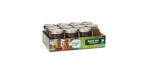 Ball Mason Pint Jar Wide Mouth 12 Count