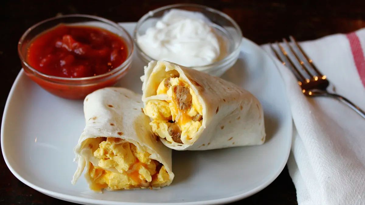 Make ahead breakfast Burrito 