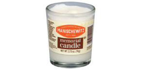 Manischewitz Memorial Glass Candles