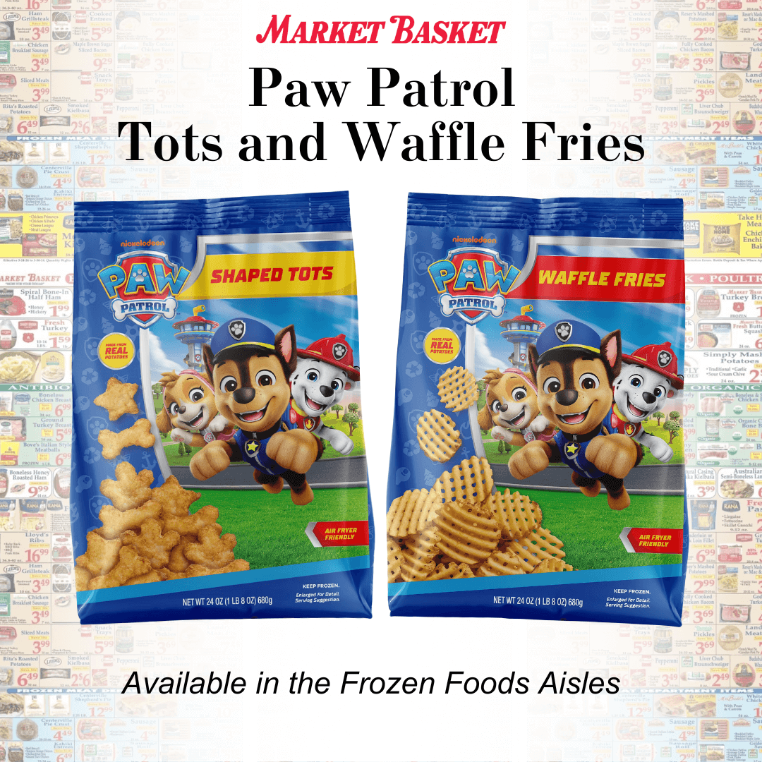 Paw Patrol Tots and Waffle Fries