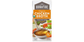 Bona fide organic chicken broth