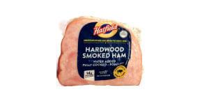 hatefield hardwood smoked quarter ham