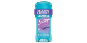 secret clear gel lavender deodorant