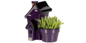 haunted mansion ceramic with premium foliage